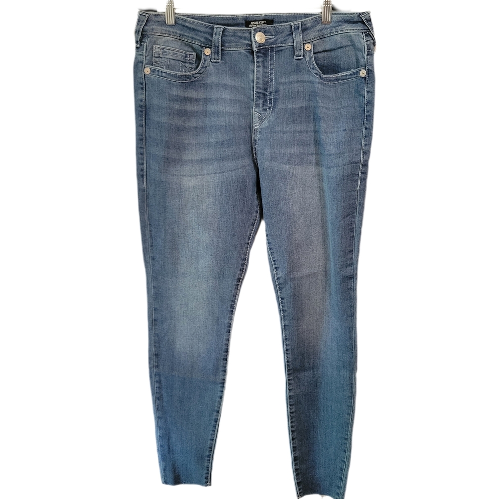 True Religion Women's Jennie Curvy Mid Rise Super Skinny Jean